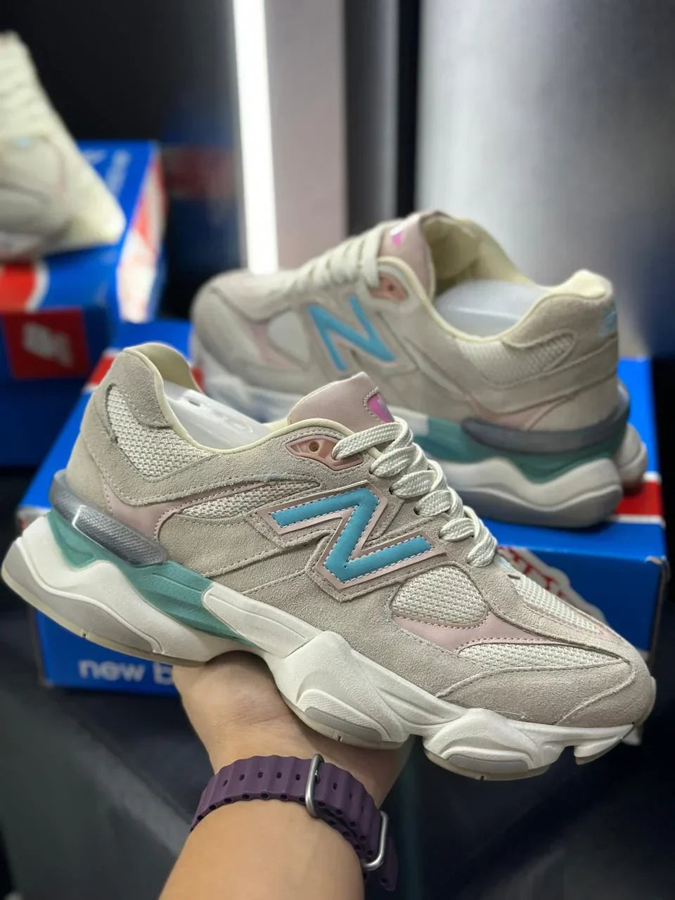 NB 9060 BEGE/ AZUL