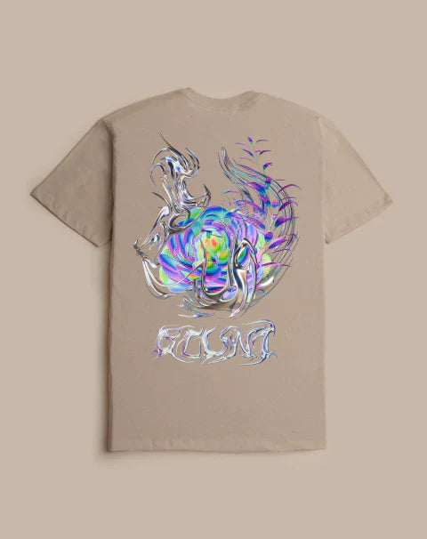 Camiseta Blunt Flora - Creme