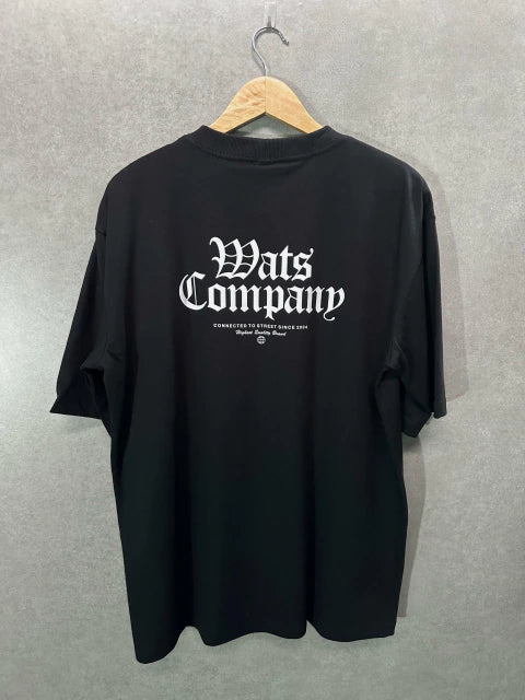 Camiseta Oversized Wats Gothic Preta