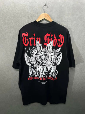 Camiseta Oversized Trip Side Celestial Thugz Preta