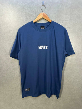 Camiseta Wats Logo Central - Azul Jeans