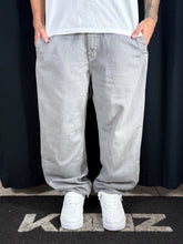 Calça Jeans Baggy Denim Cinza Claro