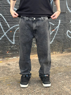 Calça Jeans Baggy Trip Side Grafite Estonada