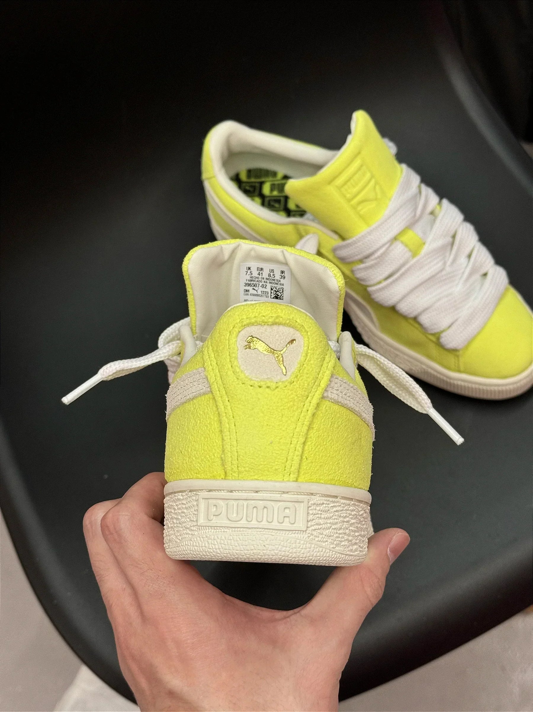 Puma Suede Neon Verde