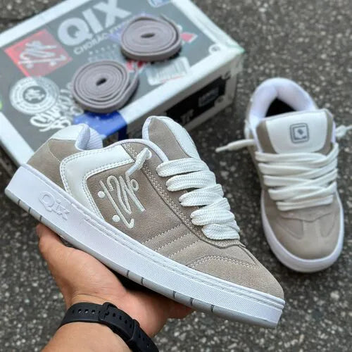 Qix Chorão Lado B Turquesa Cinza Branco